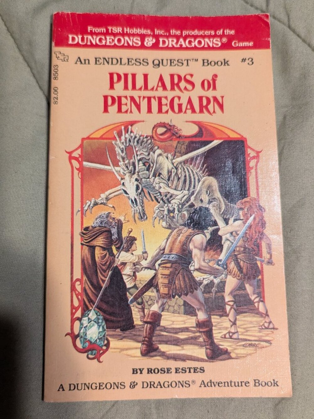 Dungeons and Dragons Endless Quest Book - Pillars of Pentegarn